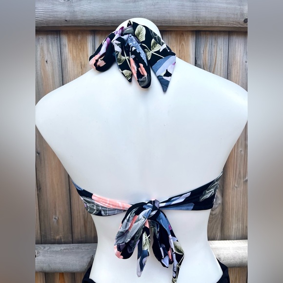 Everything But Water Floral Underwire Halter Bikini Top - Picture 2 of 6